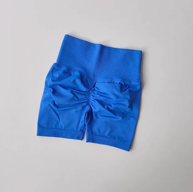 Lumora Peach Sculpt High-Waist Active Shorts