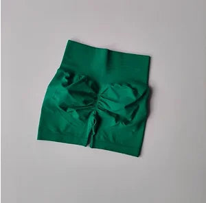 Lumora Peach Sculpt High-Waist Active Shorts