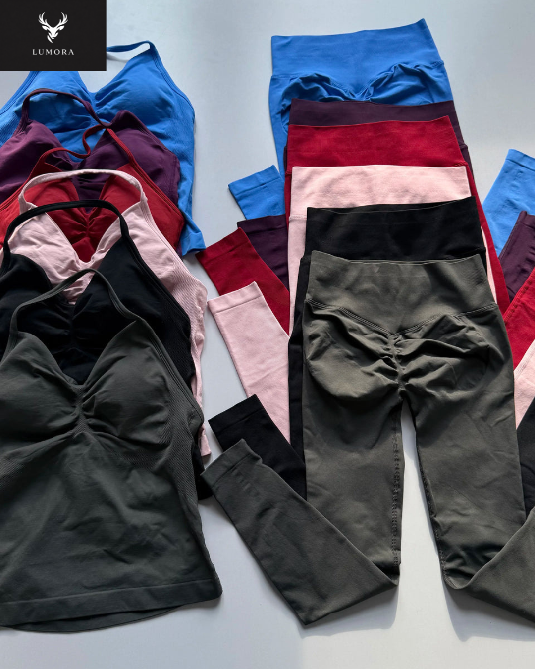 Lumora Halter-Neck Sculpt Activewear Set